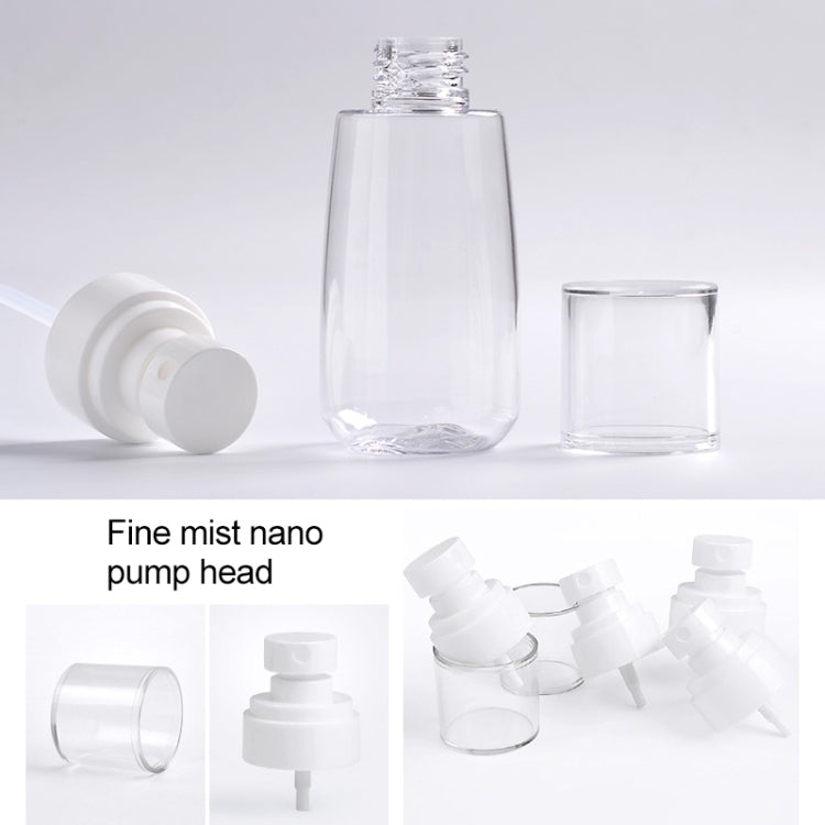10 Stück tragbare, nachfüllbare, transparente, leere Parfümzerstäuber aus Kunststoff mit feinem Nebel, 100 ml.
