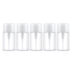 Portable Liquid Push Down Pump Dispenser Bottle Empty Plastic Bottle Container, 100ml, 100ml