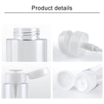 Portable Liquid Push Down Pump Dispenser Bottle Empty Plastic Bottle Container, 100ml, 100ml