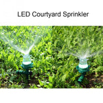 LED Luminous Lawn Sprinkler Automatic Water Sprinkler Garden Outdoor Irrigation Nozzle for Courtyard, LED Lawn Sprinkler
