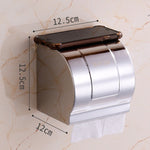K8 304 Stainless Steel Bathroom Wall-mounted Waterproof Bright Light Paper Towel Roll Holder, K8