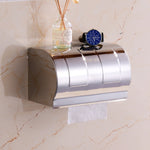 K20 304 Stainless Steel Bathroom Wall-mounted Waterproof Bright Light Paper Towel Roll Holder, K20