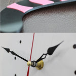 42x18cm Home Office Bedroom Decoration Battery Operated Cat Shaped Wall Clock with Swinging Tails