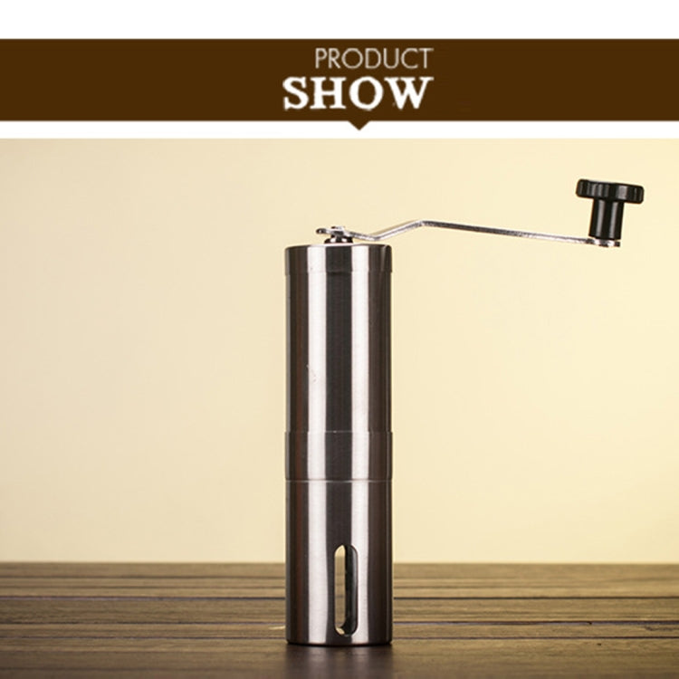 Portable Conical Burr Mill Manual Stainless Steel Hand Crank Coffee Bean Grinder, Capacity: 40g, Stainless Steel Capacity: 40g