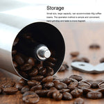 Portable Conical Burr Mill Manual Stainless Steel Hand Crank Coffee Bean Grinder, Capacity: 40g, Stainless Steel Capacity: 40g