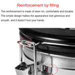 800ml Stainless Steel Sealed Food Coffee Grounds Bean Storage Container with Built-in CO2 Gas Vent Valve & Calendar