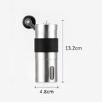 Portable Conical Burr Mill Manual Stainless Steel Hand Crank Coffee Bean Grinder, Capacity: 30g, Capacity: 30g