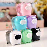 Deli Mini Pig Manual Pencil Sharpeners Kids Friendly at Home Office School, Random Color Delivery, 0557