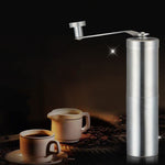 Portable Conical Burr Mill Manual Stainless Steel Bean Pepper Hand Crank Coffee Grinder, Gift Box Package, Coffee Bean Grinder