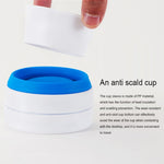 350ml Outdoor Pocket-Sized Coffee Tea Collapsible Travel Mug Silicone Cup with Lid