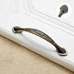 6026-96 European Style Zinc Alloy Cabinet Wardrobe Drawer Door Handle, Hole Spacing: 96mm (Bronze), 6026-96 Bronze
