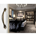 6026-96 European Style Zinc Alloy Cabinet Wardrobe Drawer Door Handle, Hole Spacing: 96mm (Bronze), 6026-96 Bronze