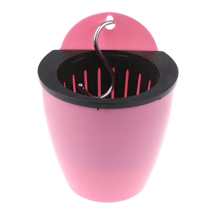 Self-Watering Planter Grow Plants Lazy Flower Pots Wall-hanging Round Resin Plastic Flower Pots, Size: 13x8.5x13cm, Size: 13x8.5x13cm