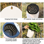 Self-Watering Planter Grow Plants Lazy Flower Pots Wall-hanging Round Resin Plastic Flower Pots, Size: 18x12.5x16cm, Size: 18x12.5x16cm