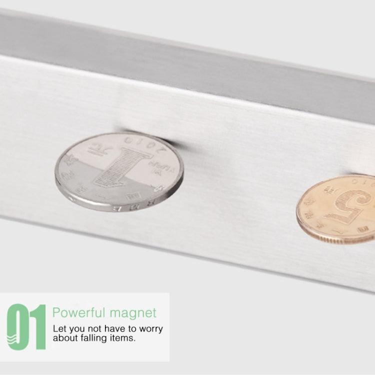 Kitchen Free Punching Wall-mounted 304 Stainless Steel Magnetic Knife Holder, Size:51x4x1.5cm, Size:51x4x1.5cm