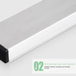 Kitchen Free Punching Wall-mounted 304 Stainless Steel Magnetic Knife Holder, Size:51x4x1.5cm, Size:51x4x1.5cm
