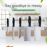 Kitchen Free Punching Wall-mounted 304 Stainless Steel Magnetic Knife Holder, Size:51x4x1.5cm, Size:51x4x1.5cm