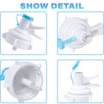 PP Water Bottle Faucet Dispenser Valve for 55mm Crown Top Bottle with Dustproof Cover, Faucet Dispenser Valve