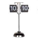 Creative Home Office Bedroom Retractable Flip Trolley Small Balance Clock, Retractable (Black)