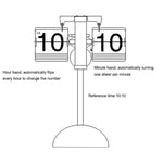 Creative Home Office Bedroom Retractable Flip Trolley Small Balance Clock, Retractable (Black)