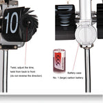 Creative Home Office Bedroom Retractable Flip Trolley Small Balance Clock, Retractable (Black)