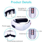 Household Electric Pulse Shock Neck Massager Intelligent Body Massager, Battery Powered (Not Include Battery), Old Battery Power