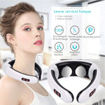 Household Electric Pulse Shock Neck Massager Intelligent Body Massager, Battery Powered (Not Include Battery), Old Battery Power