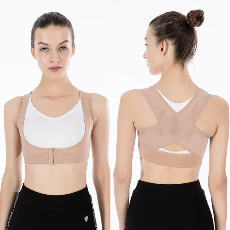 Women Ultrathin Kyphosis Correction Shoulder Support Tight-fitting Orthopedic Belt, Size:XXL, XXL