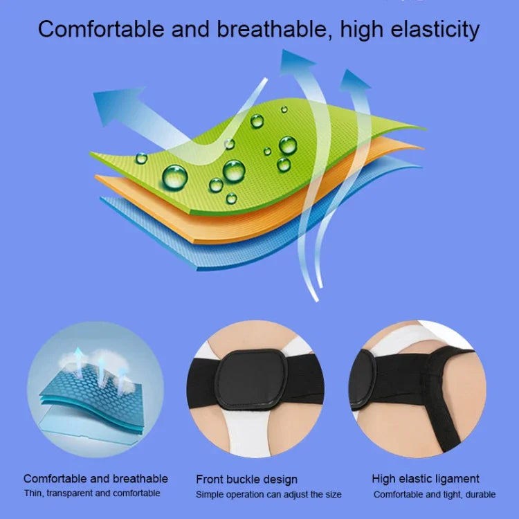 Women Ultrathin Kyphosis Correction Shoulder Support Tight-fitting Orthopedic Belt, Size:S, S