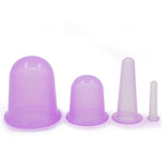 4 in 1 Health Care Body Massage Vacuum Silicone Cupping Cups,Random Color Delivery, 4 in 1