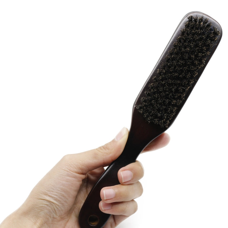 Wooden Handle Boar Brush Cleaning Hair Men Beard Brush Anti-static Barber Shop Hair Styling Comb Shaving Tools, Beard Brush