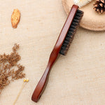 Wooden Handle Boar Brush Cleaning Hair Men Beard Brush Anti-static Barber Shop Hair Styling Comb Shaving Tools, Beard Brush