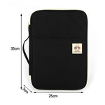 Office Supplies Multi-purpose Zipper Document Folder A4 Storage Bag