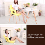 A3 Creative Lazy Sofa with Armrests Foldable Single Backrest Recliner, 92x58x12cm (Yellow), 92x58x12cm (Rose Red), 92x58x12cm (Red), 92x58x12cm (Blue), 92x58x12cm (Khaki), 92x58x12cm (Coffee), 92x58x12cm  (Black)