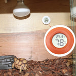 Digital Round Shaped Reptile Box Centigrade Thermometer & Hygrometer with Screen Display