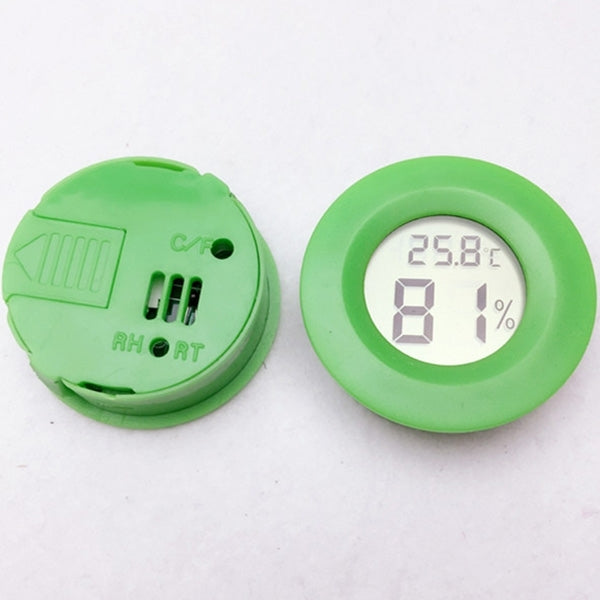 Digital Round Shaped Reptile Box Centigrade Thermometer & Hygrometer with Screen Display