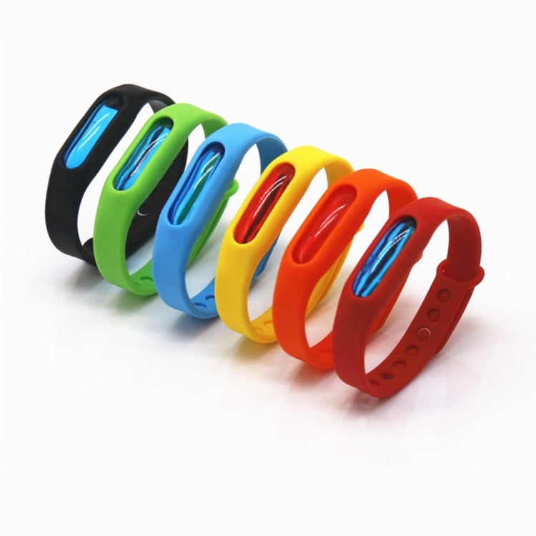 5 PCS Anti-mosquito Silicone Repellent Bracelet Buckle Wristband Bugs Away, Suitable for Children and Adults, Length:23cm, Random Color Delivery, 5 PCS