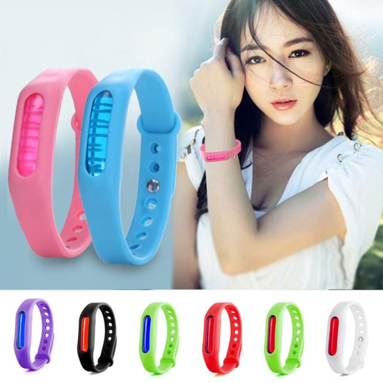 5 PCS Anti-mosquito Silicone Repellent Bracelet Buckle Wristband Bugs Away, Suitable for Children and Adults, Length:23cm, Random Color Delivery, 5 PCS