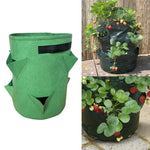 6 Pockets 26L / 7 Gallon Non-woven Felt Strawberry Planting Bag, Size: 30X35cm, Size: 30X35cm