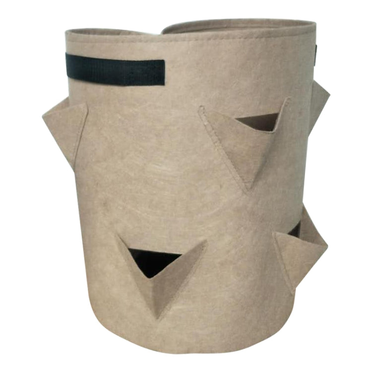 6 Pockets 26L / 7 Gallon Non-woven Felt Strawberry Planting Bag, Size: 30X35cm, Size: 30X35cm