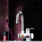3s Fast Heat Electrothermal Rotatable Faucet Water Tap with Indicator Light, 220V, Size: S, Indicator Light / Size: S