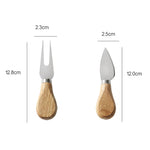 kn603 4 in 1 Wooden Handle Stainless Steel Cheese Knife Baking Tool Set