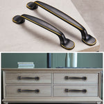 6226_128 American Style Black Brass Drawer Cabinet Handle, 6226_128