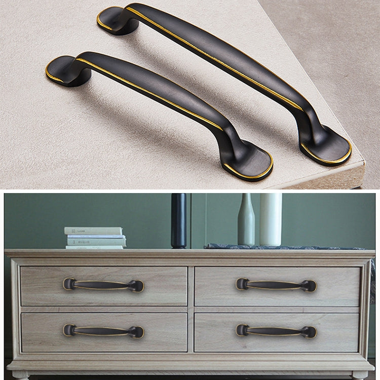 6226_128 American Style Black Brass Drawer Cabinet Handle, 6226_128
