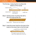 6226_128 American Style Black Brass Drawer Cabinet Handle, 6226_128