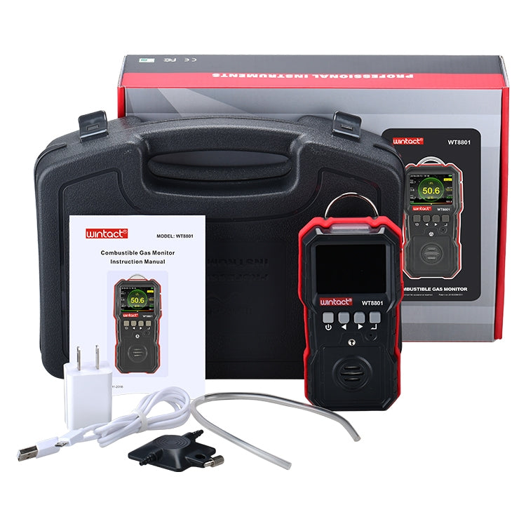كاشف غاز قابل للاشتعال مع إنذار Wintact WT8801، WT8801