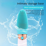 CNaier AE-618 Battery-powered Silicone Acoustic Wave Face Skin Care Electric Facial Cleanser, AE-618(Orange), AE-618(Pink), AE-618(Green), AE-618(Blue)