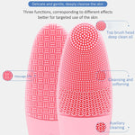 CNaier AE-618 Battery-powered Silicone Acoustic Wave Face Skin Care Electric Facial Cleanser, AE-618(Orange), AE-618(Pink), AE-618(Green), AE-618(Blue)