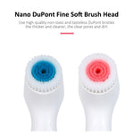 CNaier AE-868 Battery-powered Silicone Ultrasonic Vibration Face Skin Care Electric Facial Cleanser, AE-868(Pink), AE-868(Blue)