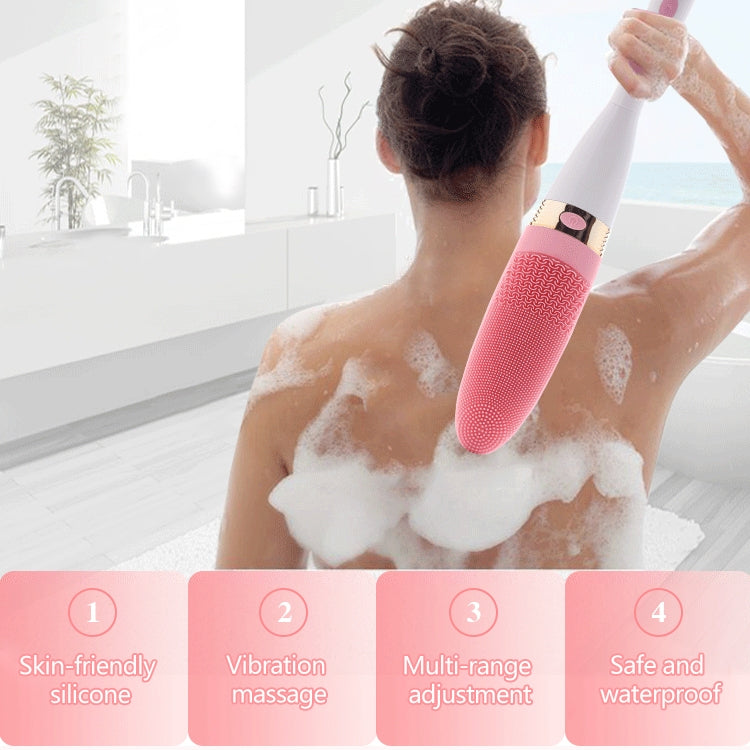 CNaier AE-8381 Household Waterproof Vibration Silicone Electric Massage Bath Body Brush